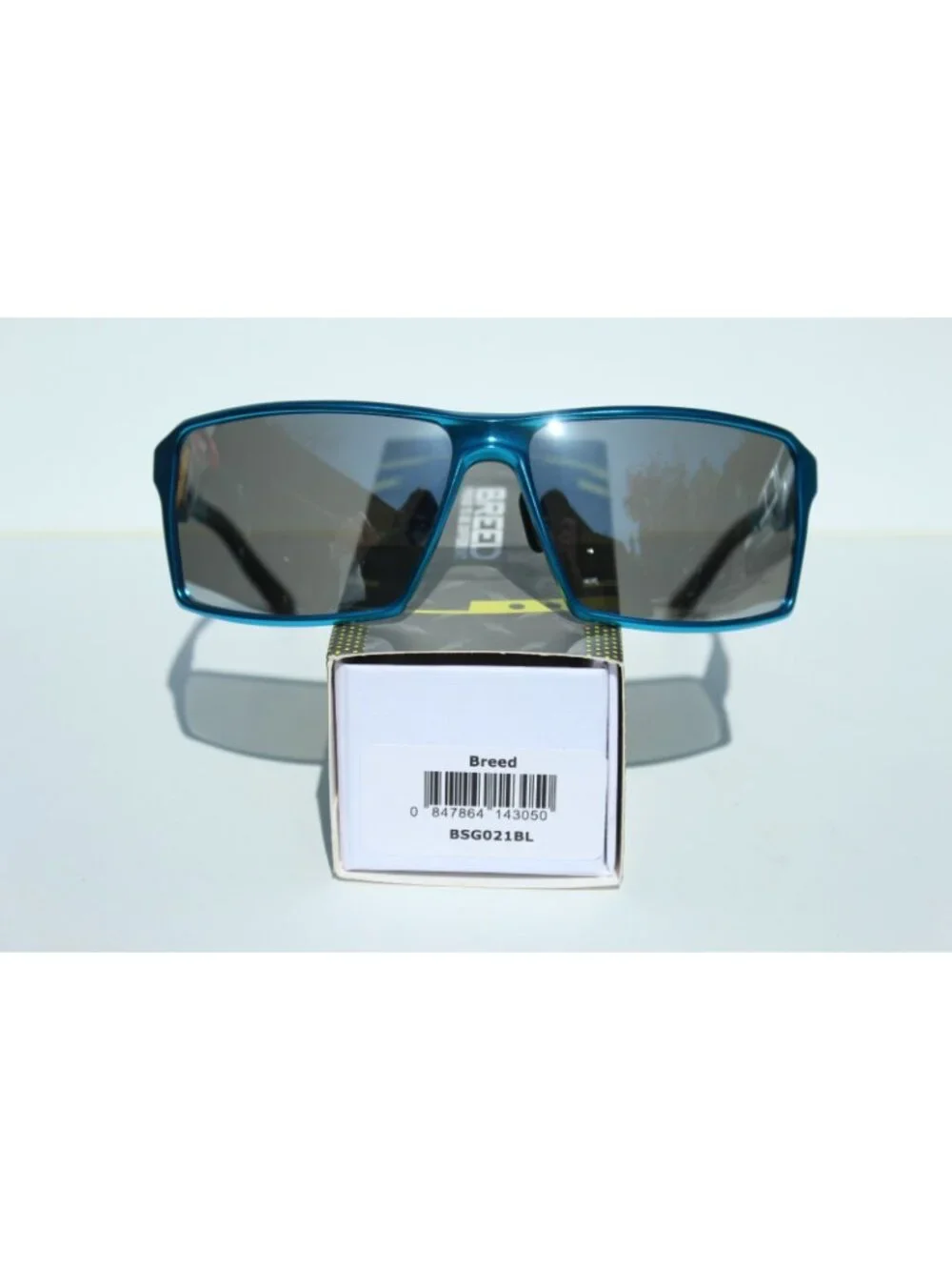 BREED Centaurus POLARIZED Sunglasses Blue Aluminum/Silver NEW $185 BSG021BL